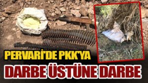 Siirt’in Pervari ilçesi Sarıyaprak köyü bölgesinde terör örgütü PKK’ya yönelik düzenlenen operasyonda teröristlere