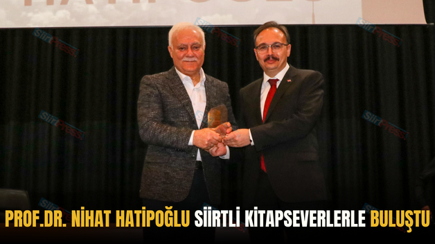 PROF.DR. NİHAT HATİPOĞLU SİİRTLİ KİTAPSEVERLERLE BULUŞTU