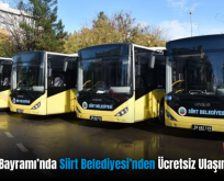 Ramazan Bayramı’nda Siirt Belediyesi’nden Ücretsiz Ulaşım Hizmeti!