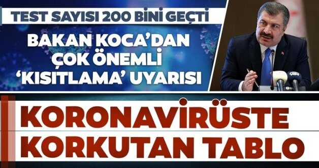 Ülkemizdeki Coronavirüs salgınında bir kez daha en yüksek günlük vaka