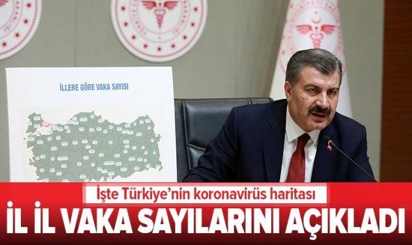 Sağlık Bakanı Fahrettin Koca, koronavirüs vaka sayılarını açıkladı. Bakan Koca,