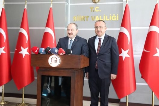 Bir dizi açılış ve temaslarda bulunmak üzere Siirt’e gelen Sanayi