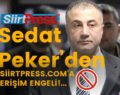 SEDAT PEKER’DEN SİİRTPRESS.COM’A ERİŞİM ENGELİ!..