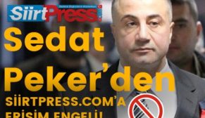 SEDAT PEKER’DEN SİİRTPRESS.COM’A ERİŞİM ENGELİ!..