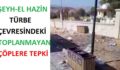 ŞEYH-EL HAZİN TÜRBE ÇEVRESİNDEKİ TOPLANMAYAN ÇÖPLERE TEPKİ