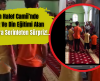 Şeyh Halef Camii’nde Namaz Ve Din Eğitimi Alan Çocuklara Serinleten Sürpriz!..