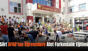 Siirt AFAD’tan Öğrencilere Afet Farkındalık Eğitimi