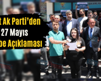 Siirt Ak Parti’den 27 Mayıs Darbe Açıklaması