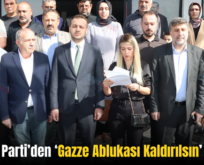 Siirt AK Parti’den ‘Gazze Ablukası Kaldırılsın’ Çağrısı