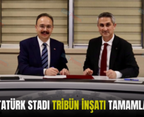 SİİRT ATATÜRK STADI TRİBÜN İNŞATI TAMAMLANIYOR