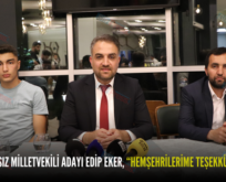 SİİRT BAĞIMSIZ MİLLETVEKİLİ ADAYI EDİP EKER, “HEMŞEHRİLERİME TEŞEKKÜR EDİYORUM”