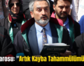 Siirt Barosu: “Artık Kayba Tahammülümüz Yok”