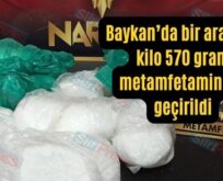 Baykan’da Bir Araçta 2 Kilo 570 Gram Metamfetamin Ele Geçirildi