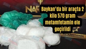 Baykan’da Bir Araçta 2 Kilo 570 Gram Metamfetamin Ele Geçirildi