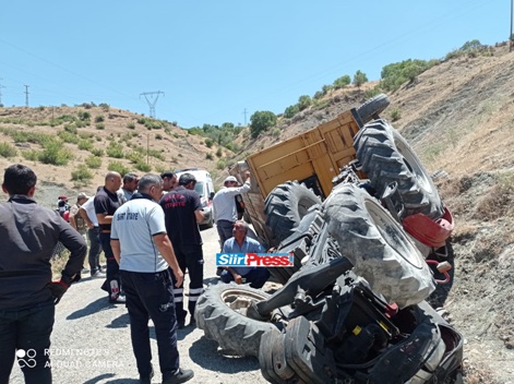 BAYKAN’DA TRAKTÖR ALTINDA KALAN SÜRÜCÜ AĞIR YARALANDI