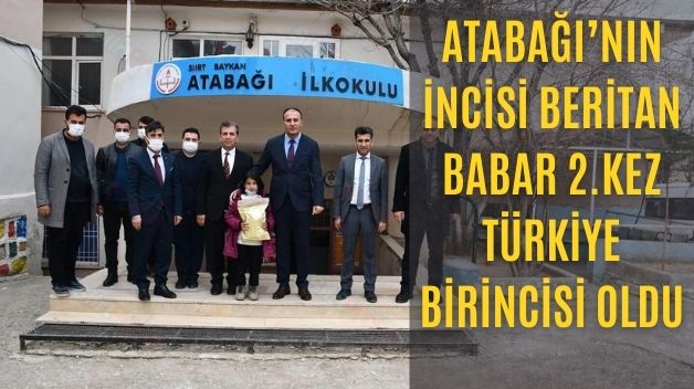 Atabağı’nın İncisi Beritan Babar 2.Kez Türkiye Birincisi Oldu