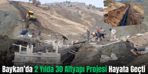 Baykan’da 2 Yılda 30 Altyapı Projesi Hayata Geçti