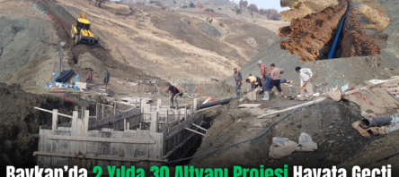 Baykan’da 2 Yılda 30 Altyapı Projesi Hayata Geçti