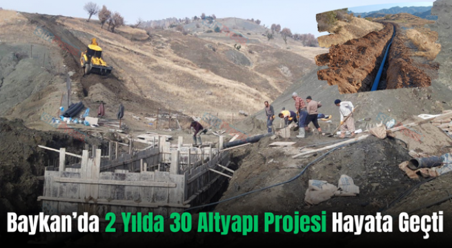 Baykan’da 2 Yılda 30 Altyapı Projesi Hayata Geçti