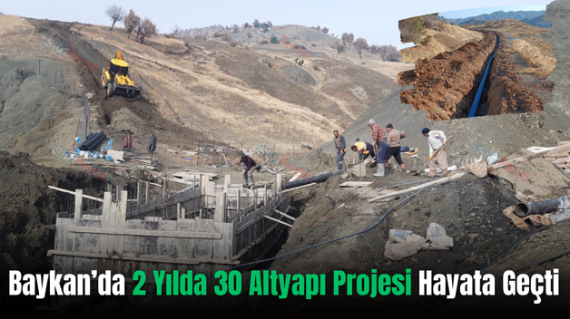 Baykan’da 2 Yılda 30 Altyapı Projesi Hayata Geçti