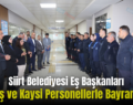 Siirt Belediyesi Eş Başkanları Alağaş ve Kaysi Personellerle Bayramlaştı