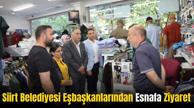 Siirt Belediyesi Eşbaşkanlarından Esnafa Ziyaret