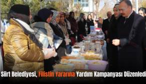 Siirt Belediyesi, Filistin Yararına Yardım Kampanyası Düzenledi