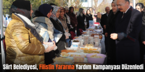 Siirt Belediyesi, Filistin Yararına Yardım Kampanyası Düzenledi
