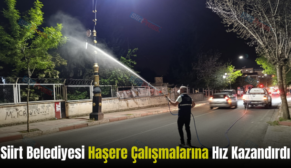 Siirt Belediyesi Haşere Çalışmalarına Hız Kazandırdı