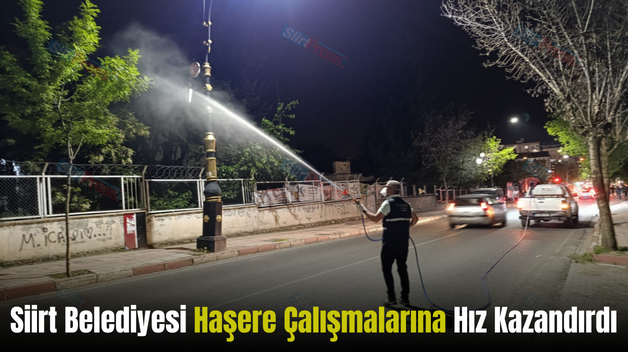 Siirt Belediyesi Haşere Çalışmalarına Hız Kazandırdı