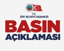 SİİRT BELEDİYESİ, HDP MİLLETVEKİLİ BEŞTAŞ’I YALANLADI