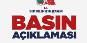 SİİRT BELEDİYESİ, HDP MİLLETVEKİLİ BEŞTAŞ’I YALANLADI