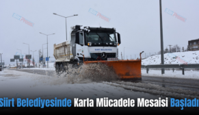 Siirt Belediyesinde Karla Mücadele Mesaisi Başladı