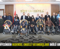 SİİRT BELEDİYESİNDEN BEDENSEL ENGELLİ VATANDAŞLARA AKÜLÜ ARAÇ DESTEĞİ