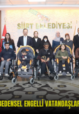 SİİRT BELEDİYESİNDEN BEDENSEL ENGELLİ VATANDAŞLARA AKÜLÜ ARAÇ DESTEĞİ