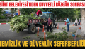 SİİRT BELEDİYESİ’NDEN KUVVETLİ RÜZGÂR SONRASI TEMİZLİK VE GÜVENLİK SEFERBERLİĞİ