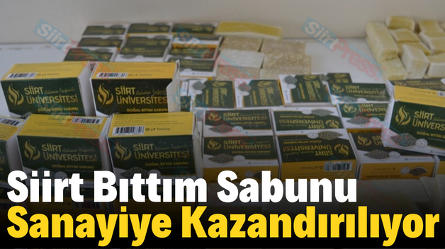 Siirt Bıttım Sabunu Sanayiye Kazandırılıyor