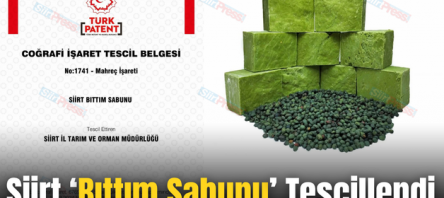 Siirt ‘Bıttım Sabunu’ Tescillendi