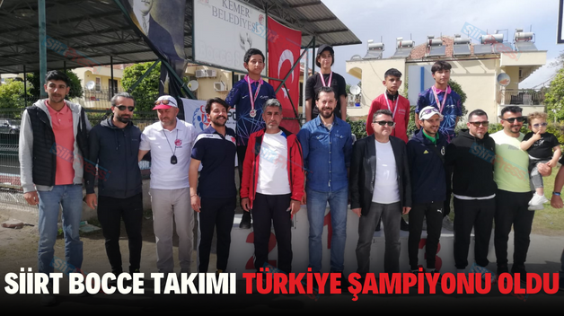 SİİRT BOCCE TAKIMI TÜRKİYE ŞAMPİYONU OLDU