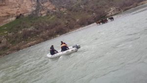 Siirt’te, Botan nehri sularının ani yükselmesinden dolayı 2 günden beri