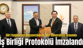Siirt Cumhuriyet Başsavcılığı İle Siirt Üniversitesi Arasında İş Birliği Protokolü İmzalandı