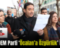 Siirt DEM Parti ‘Öcalan’a Özgürlük’ İstedi