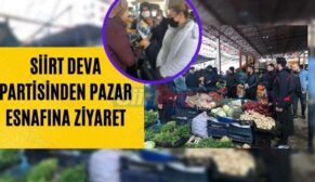 Siirt Deva Partisinden Pazar Esnafına Ziyaret