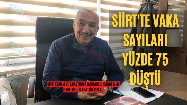 Siirt’te Vaka Sayıları Yüzde 75 Düştü