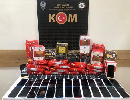 Siirt İl Emniyet Müdürlüğü Kaçakçılık Organize Şube Müdürlüğü (KOM) ile