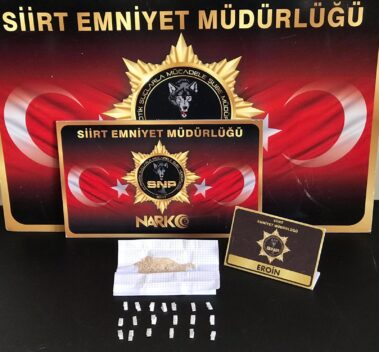 Siirt il Emniyet Müdürlüğünün uyuşturucu madde kullanım ve ticaretine yönelik