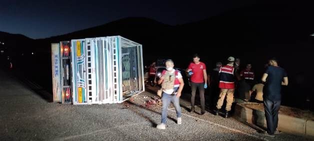 Siirt’in Eruh ilçesinde kamyonet ile otomobilin çarpışması sonucu 2 kişi