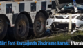 Siirt Ford Kavşağında Zincirleme Kazası: 1 Yaralı