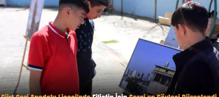 Siirt Gazi Anadolu Lisesi’nde Filistin İçin Sergi ve Söyleşi Düzenlendi