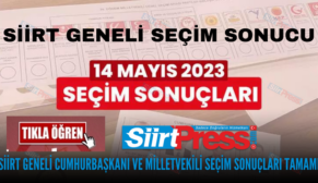 SİİRT GENELİ CUMHURBAŞKANI VE MİLLETVEKİLİ SEÇİM SONUÇLARI TAMAMI